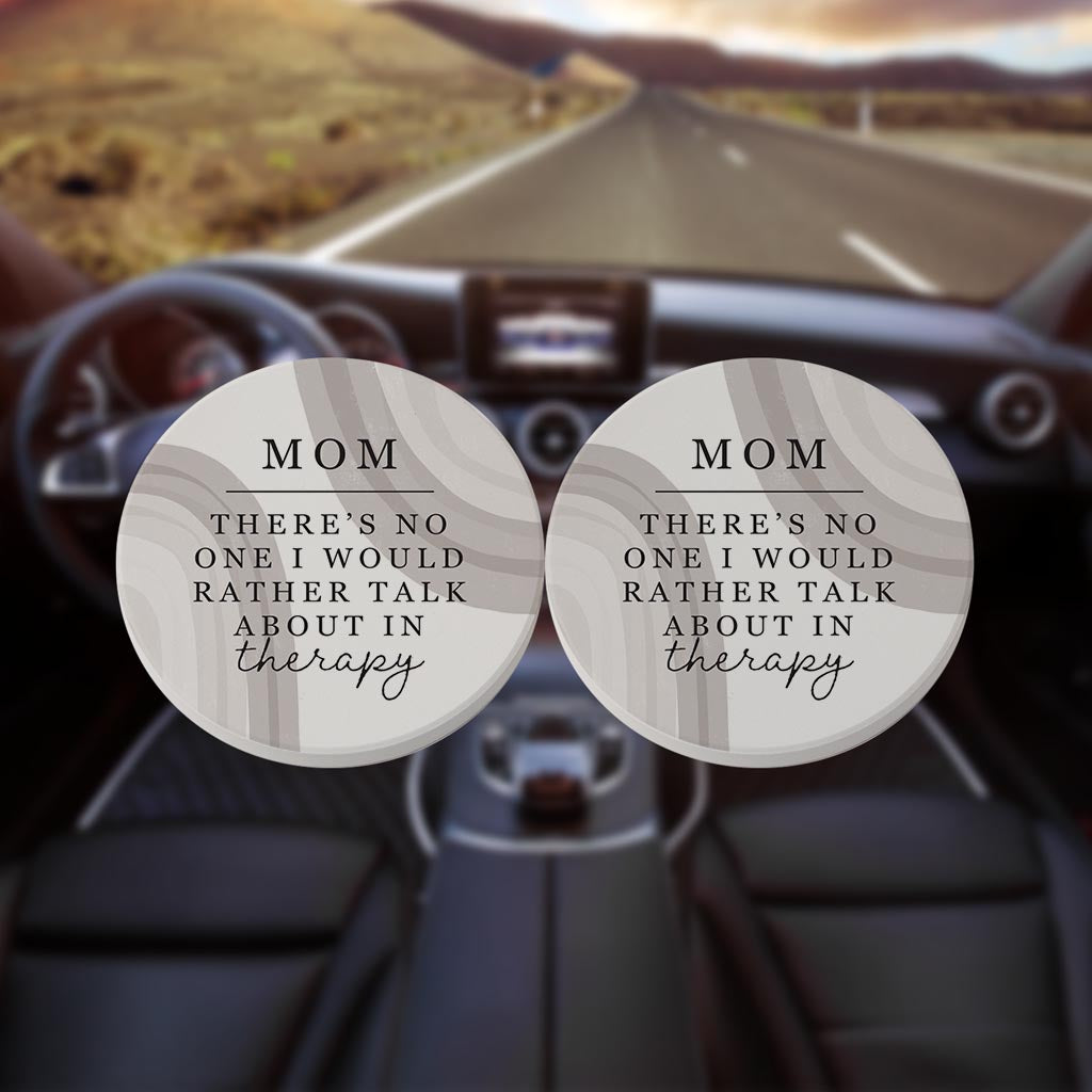 Modern Minimalist Mothers Day Therapy | Absorbent Car Coasters | Set of 2 | Min 4