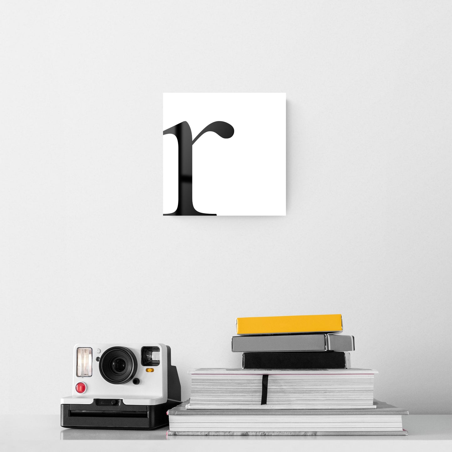 Minimal Monogram R | Hi-Def Glass Art | Eaches | Min 2