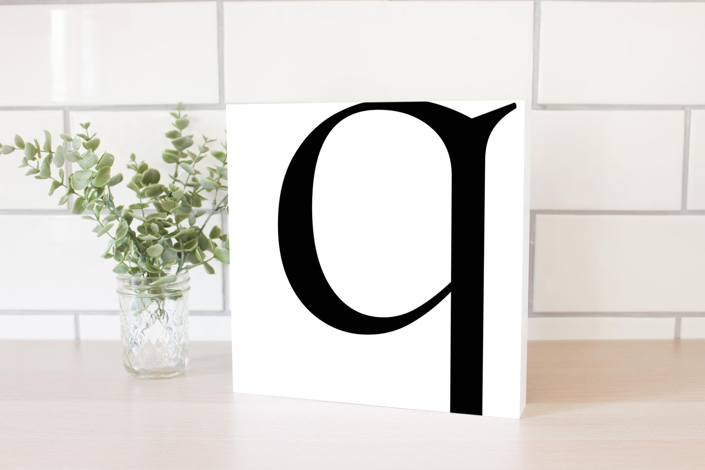 Minimal Monogram Q | Wood Block | Eaches | Min 2