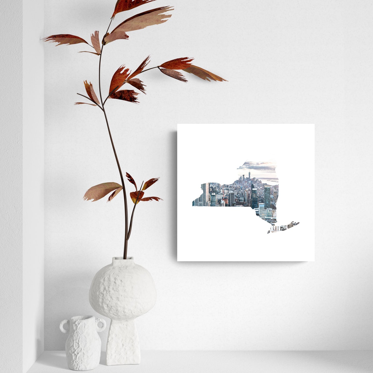 New York State Shape Picture | Hi-Def Glass Art | Eaches | Min 2