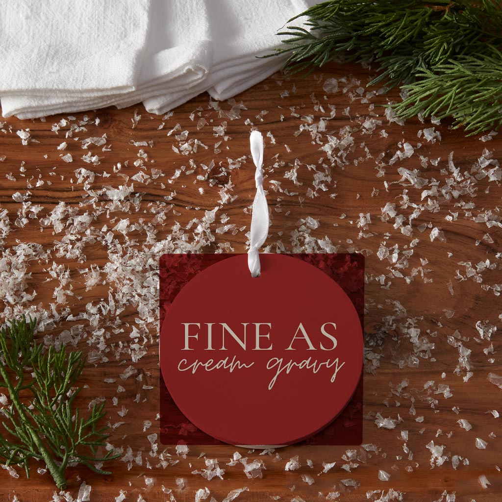 Modern Minimalist Texas Fine As Gravy | Wood Ornament | Eaches | Min 6