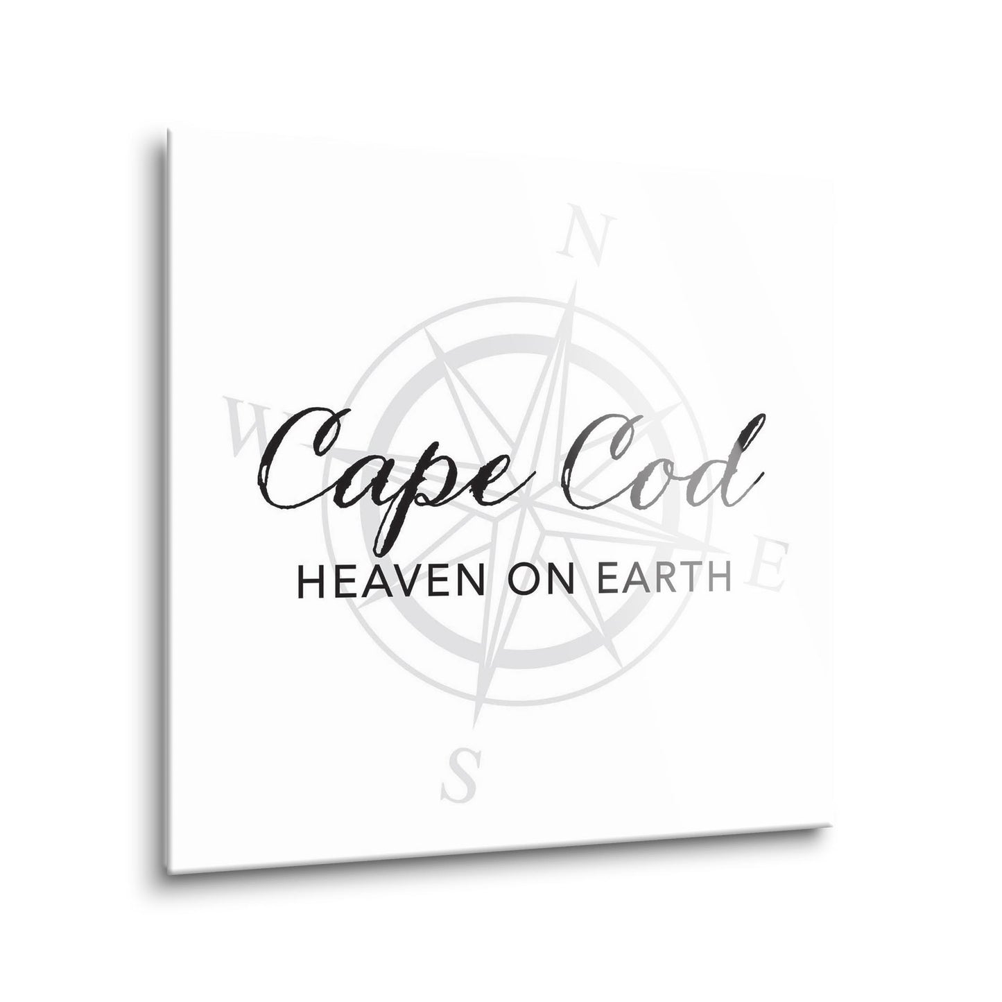 Minimalistic B&W Cape Cod Heaven On Earth | Hi-Def Glass Art | Eaches | Min 1