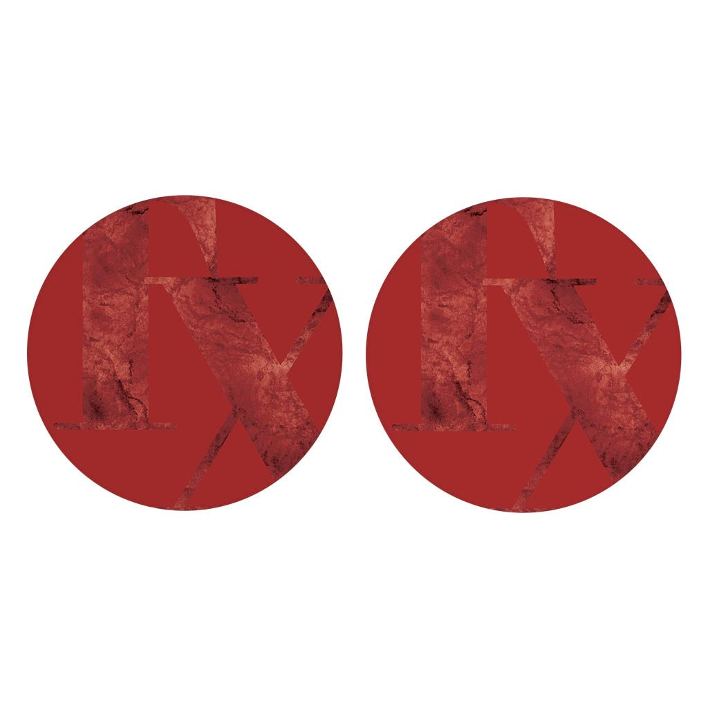 Modern Minimalist Texas Red Tx | Absorbent Car Coasters | Set of 2 | Min 4