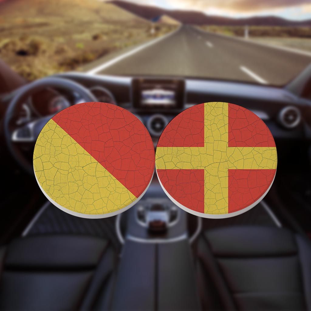 Nautical Flags | Absorbent Car Coasters | Set of 2 | Min 4