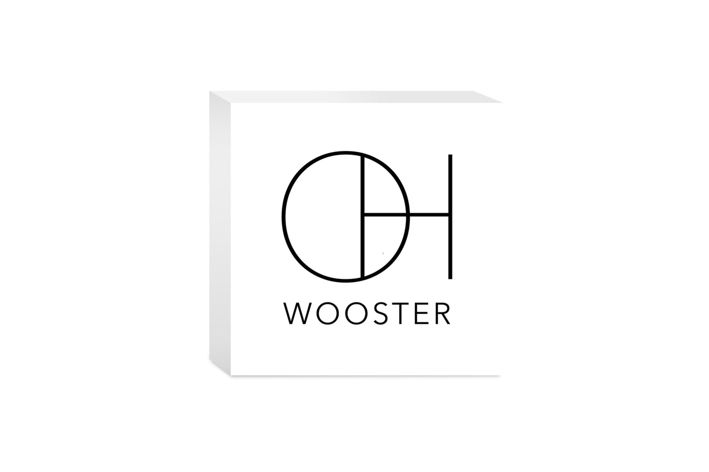 Wooster Oh State Initials And City Name | Wood Block | Eaches | Min 4
