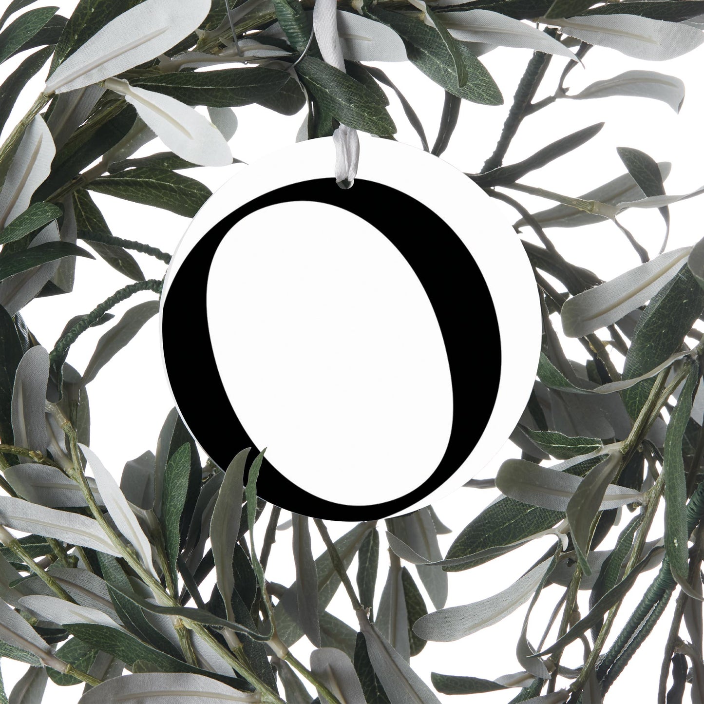 Minimalist Monogram O Circle| Wood Ornament | Eaches | Min 6