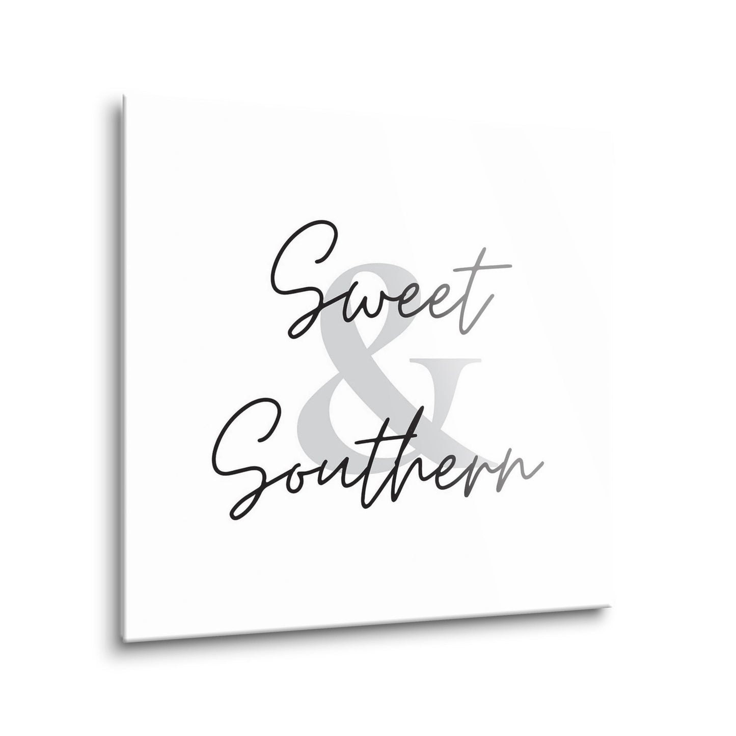 Minimalistic B&W Texas Sweet Southern | Hi-Def Glass Art | Eaches | Min 2