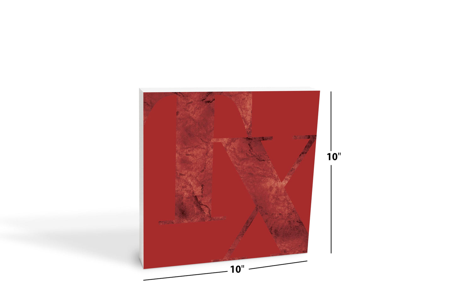 Modern Minimalist Texas Red Tx | Wood Block | Eaches | Min 2