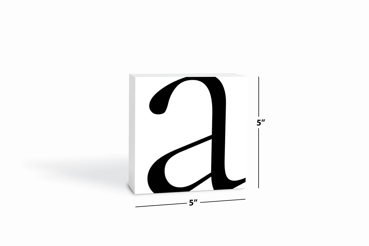 Minimal Monogram A | Wood Block | Eaches | Min 4