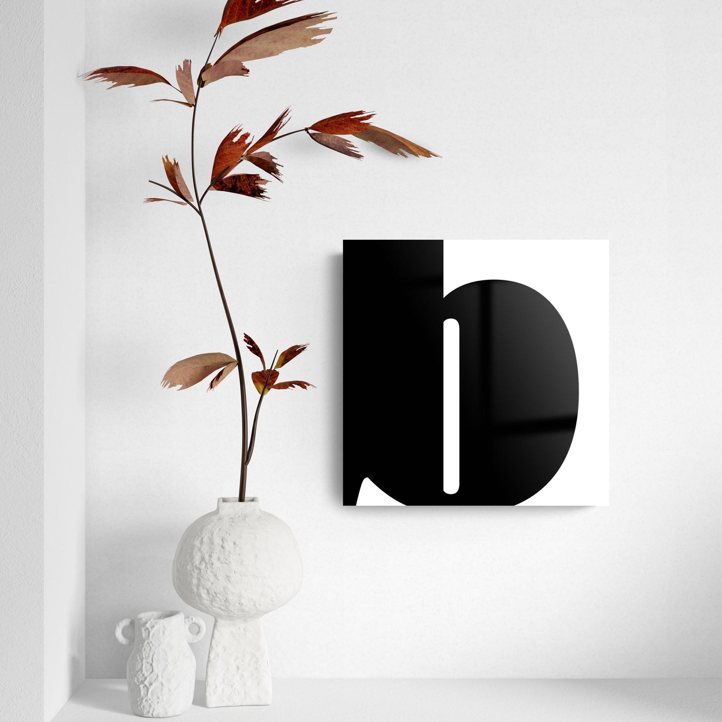 Fun Chunky Monogram B | Hi-Def Glass Art | Eaches | Min 2