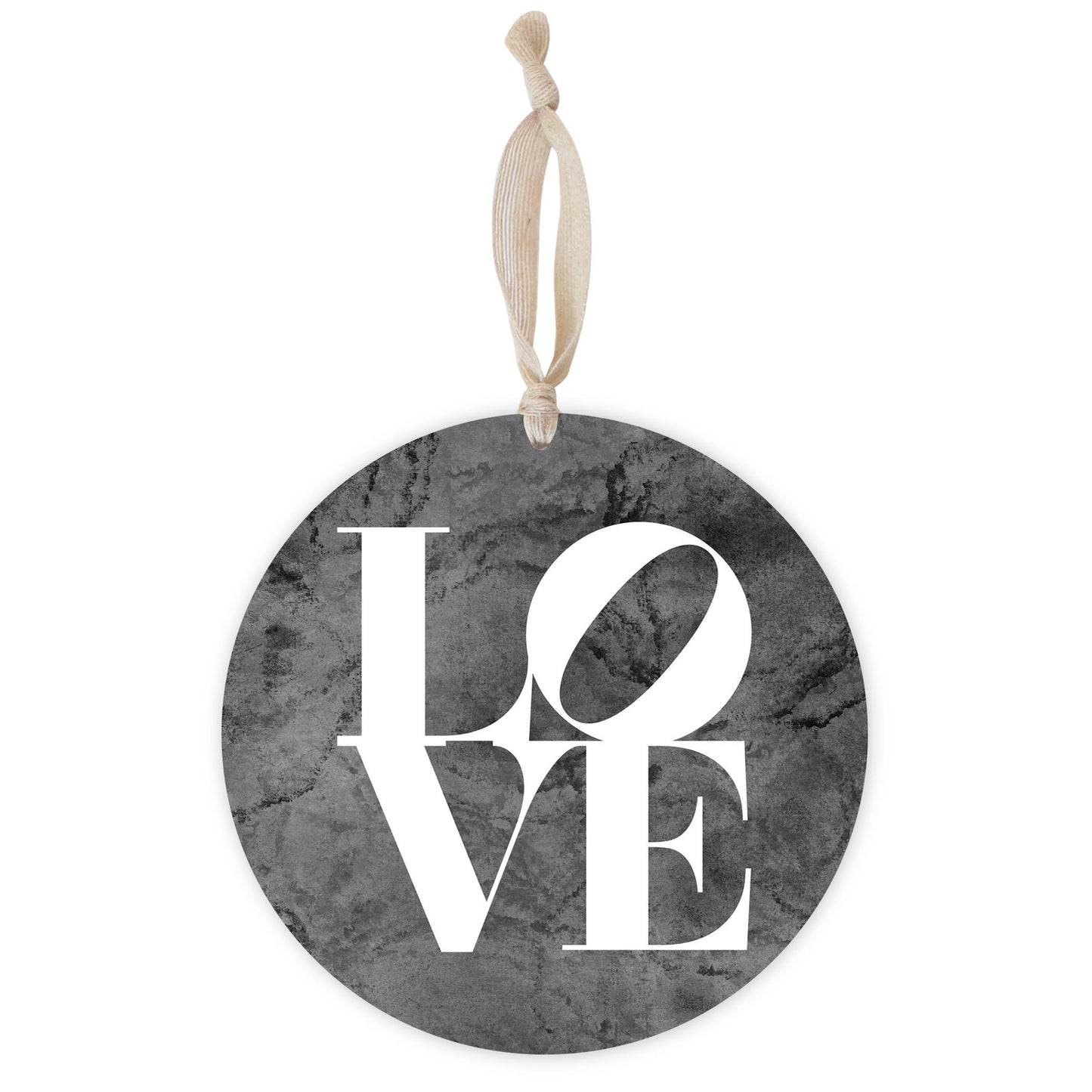 Minimalistic B&W Pennsylvania Love Dark | Wood Ornament | Eaches | Min 1