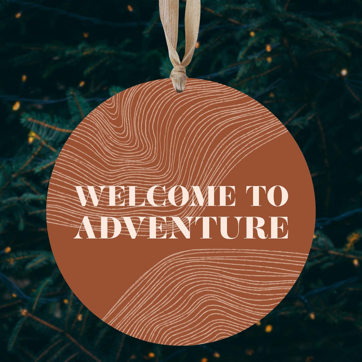 Modern Minimalist Pennsylvania Adventure Quip | Wood Ornament | Eaches | Min 1