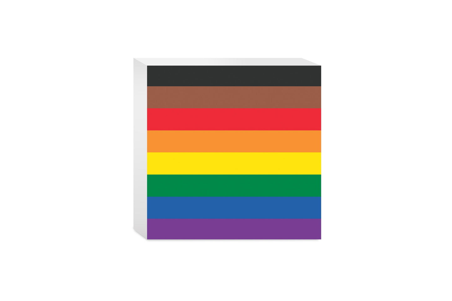 Philly Pride Flag Colors | Wood Block | Eaches | Min 4