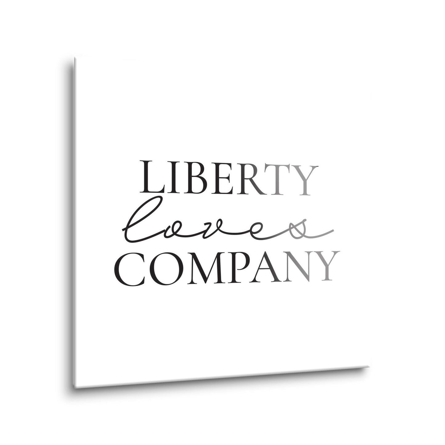 Minimalistic B&W Pennsylvania Liberty Quip | Hi-Def Glass Art | Eaches | Min 2