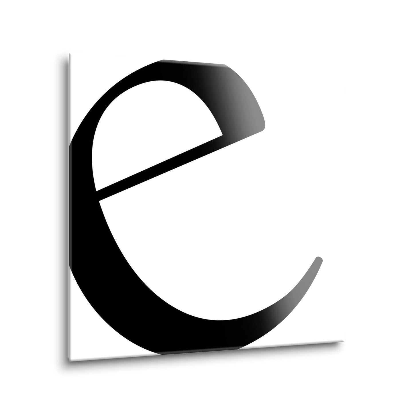 Minimal Monogram E | Hi-Def Glass Art | Eaches | Min 2