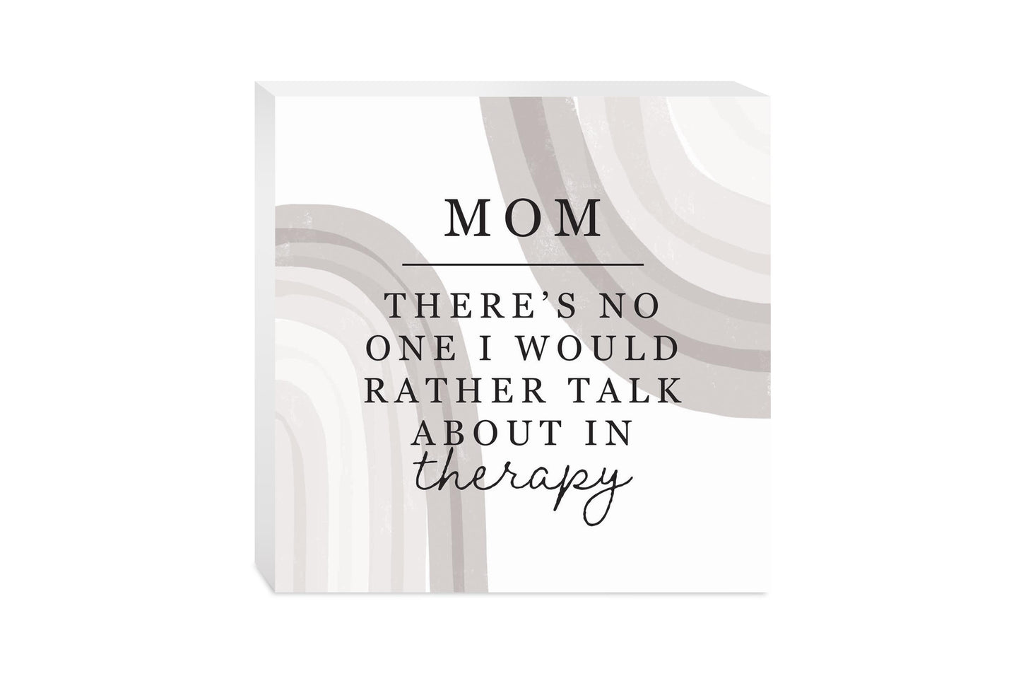 Modern Minimalist Mothers Day Therapy | Wood Block | Eaches | Min 2