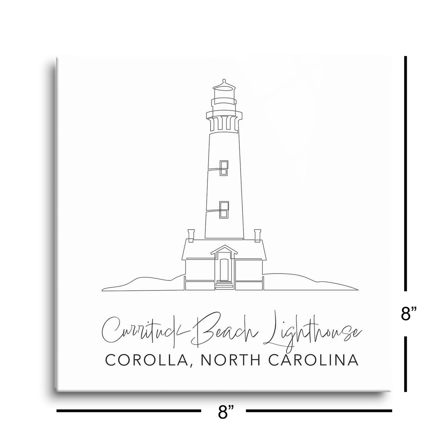 Currituck Beach Lighthouse | Hi-Def Glass Art | Eaches | Min 2