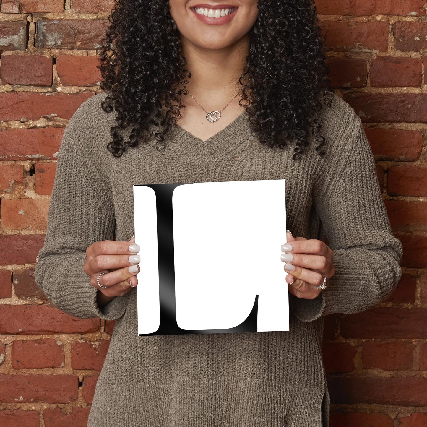 Minimal Monogram L | Hi-Def Glass Art | Eaches | Min 2
