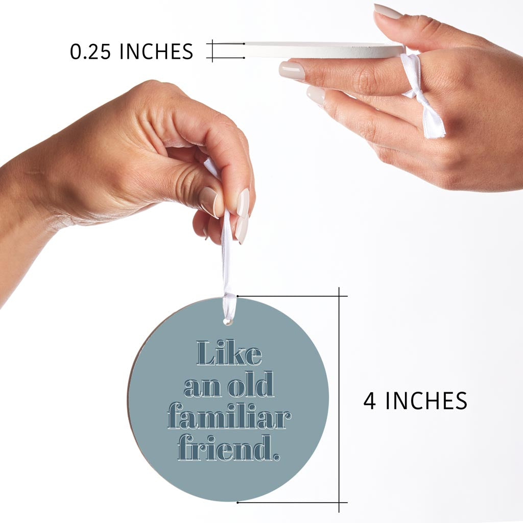 Modern Minimalist Arkansas Familiar Friend | Wood Ornament | Eaches | Min 6