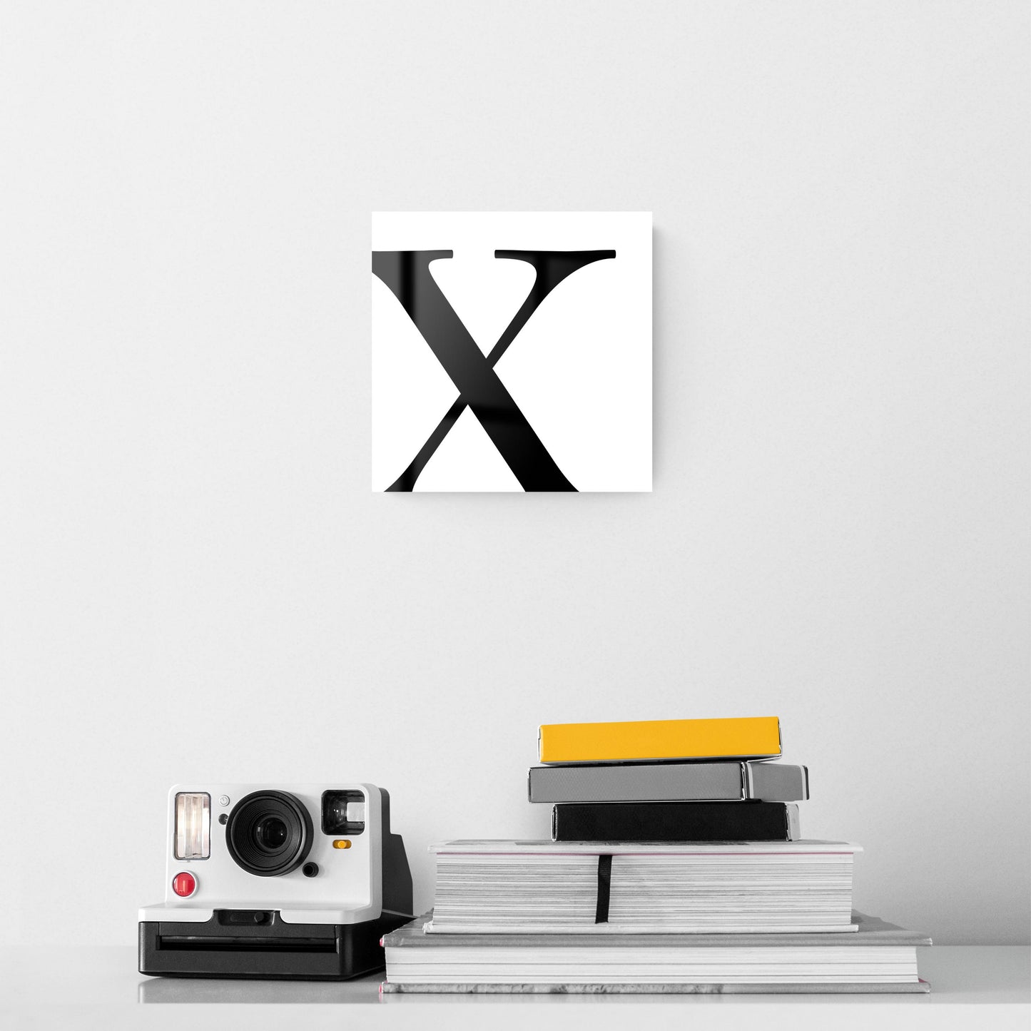 Minimal Monogram X | Hi-Def Glass Art | Eaches | Min 2