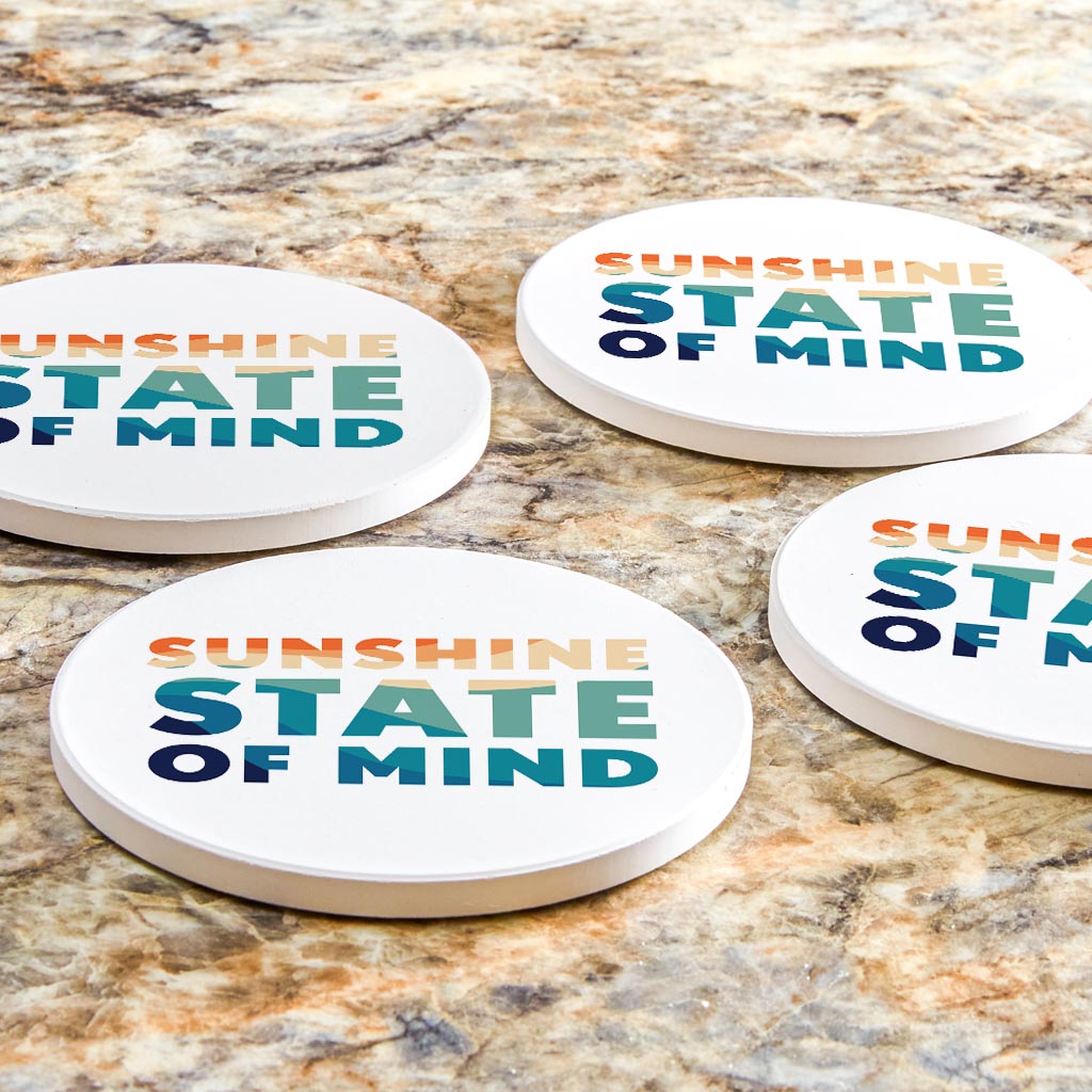 Sunshine State Of Mind| Absorbent Coasters | Set of 4 | Min 2