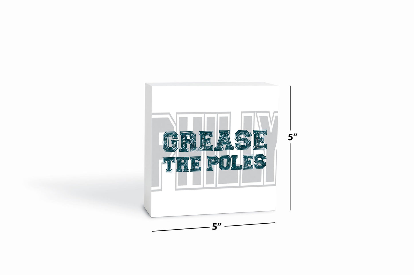 Modern Minimalist Pennsylvania Grease The Poles | Wood Block | Eaches | Min 4