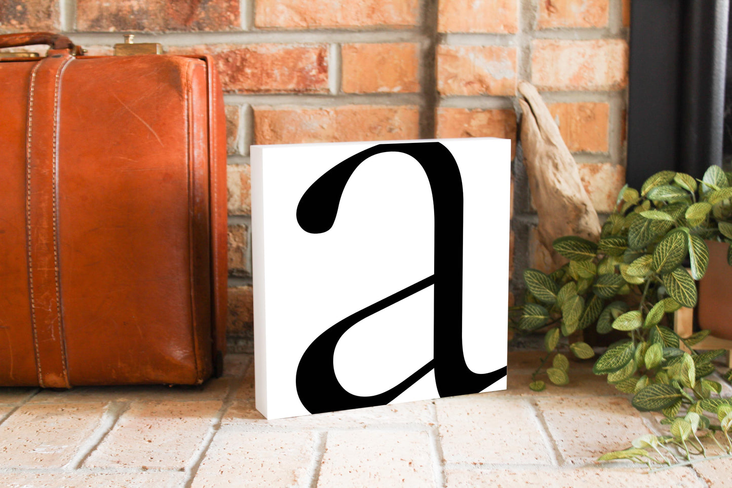 Minimal Monogram A | Wood Block | Eaches | Min 2