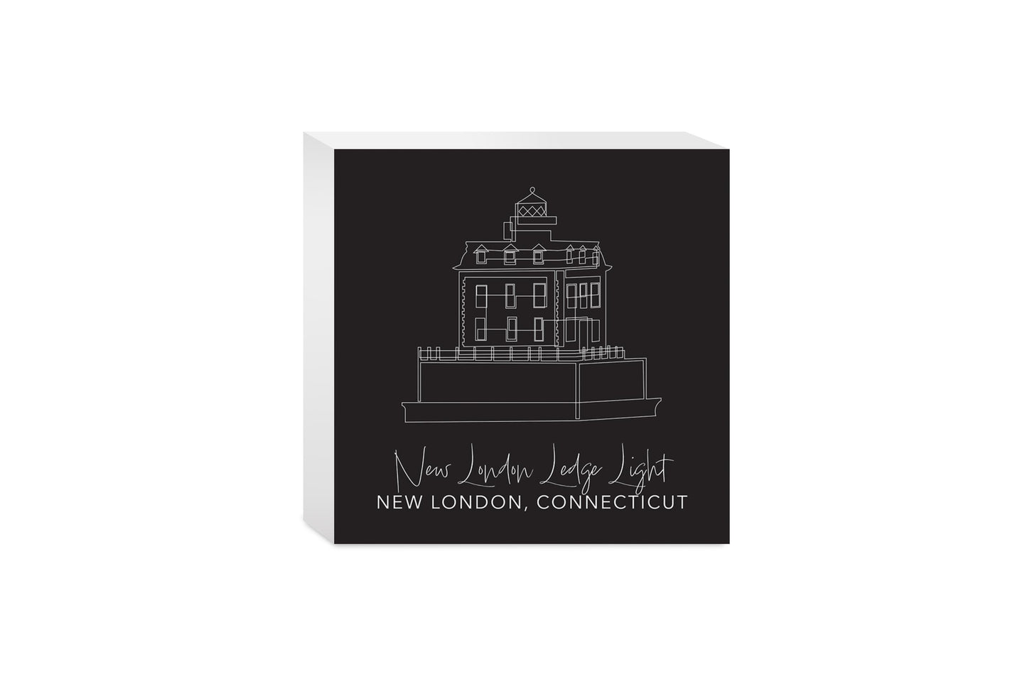 Black New London Lodge Light| Wood Block | Eaches | Min 4