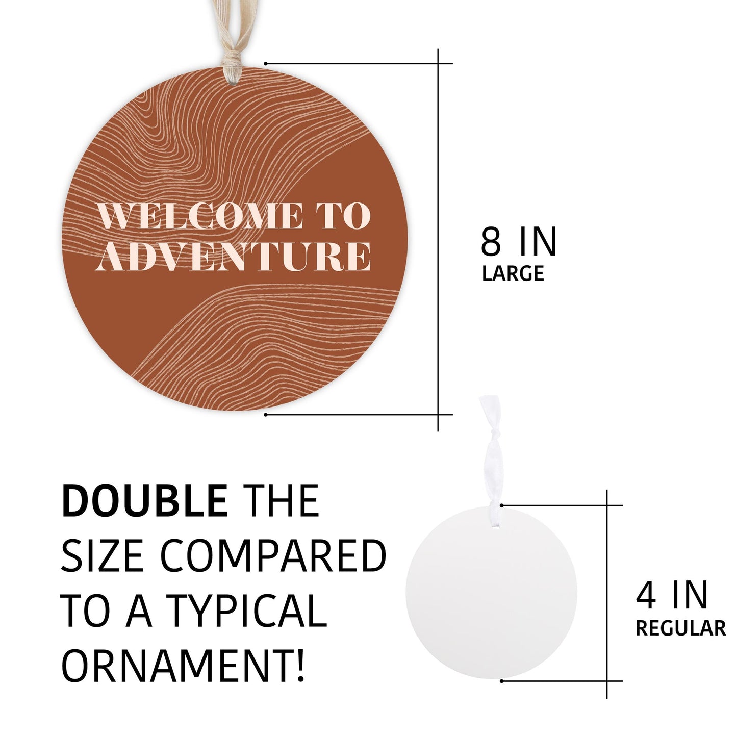 Modern Minimalist Pennsylvania Adventure Quip | Wood Ornament | Eaches | Min 1
