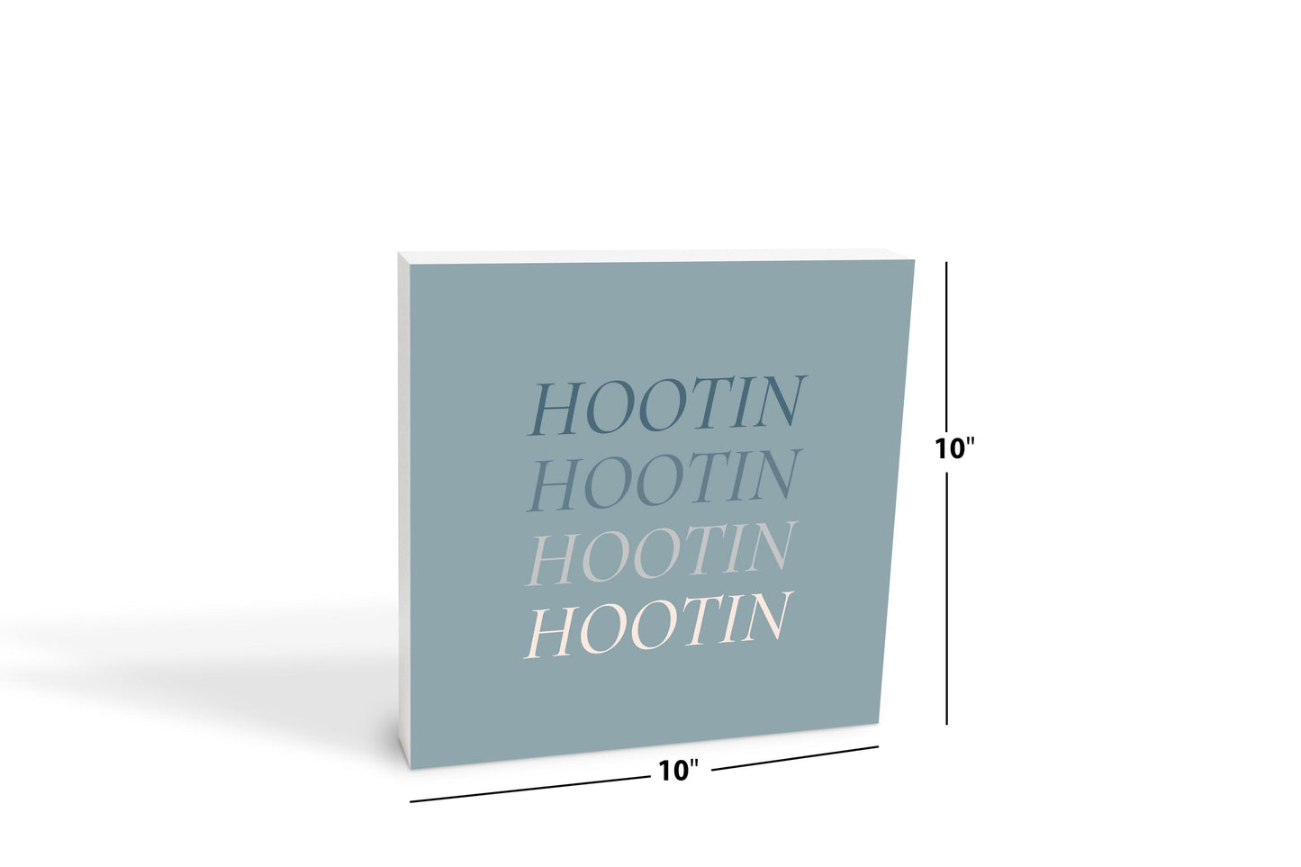 Modern Minimalist Arkansas Hootin | Wood Block | Eaches | Min 2