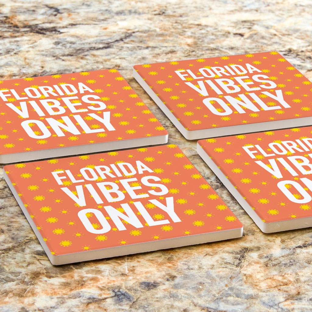 Florida Vibes Only | Absorbent Coasters | Set of 4 | Min 2