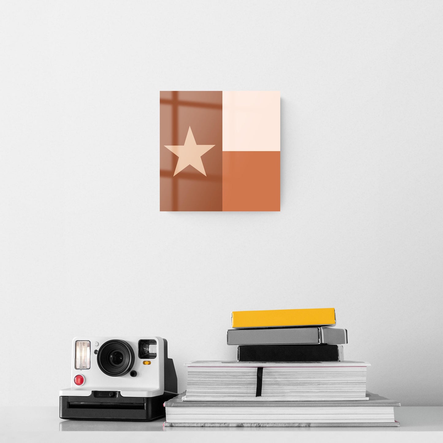Modern Minimalist Texas State Flag | Hi-Def Glass Art | Eaches | Min 2