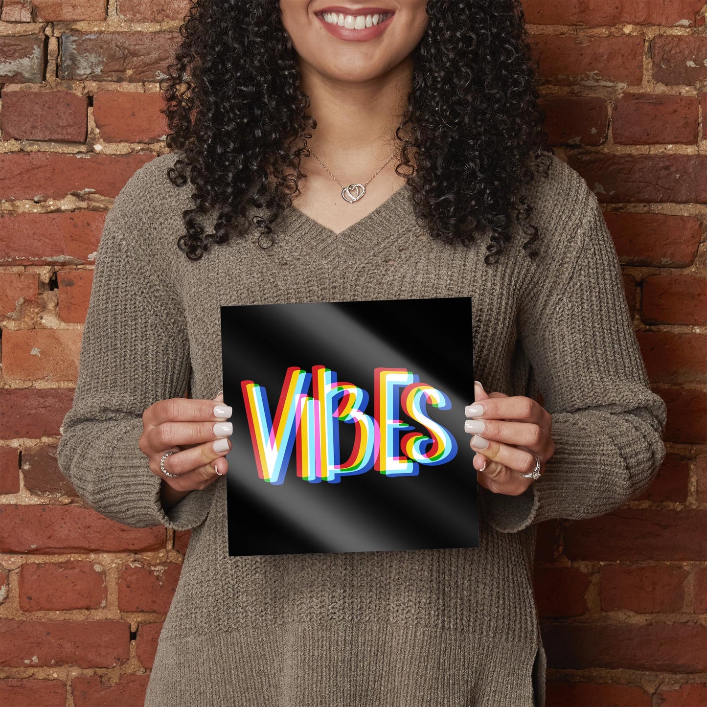Funky Vibes Illusion In Black | Hi-Def Glass Art | Eaches | Min 2