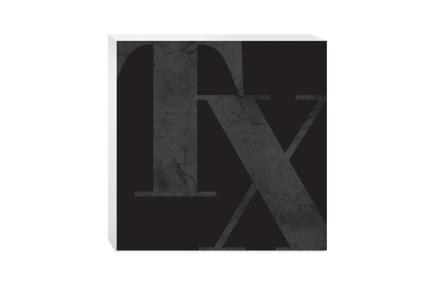 Modern Black Texas Initials | Wood Block | Eaches | Min 2