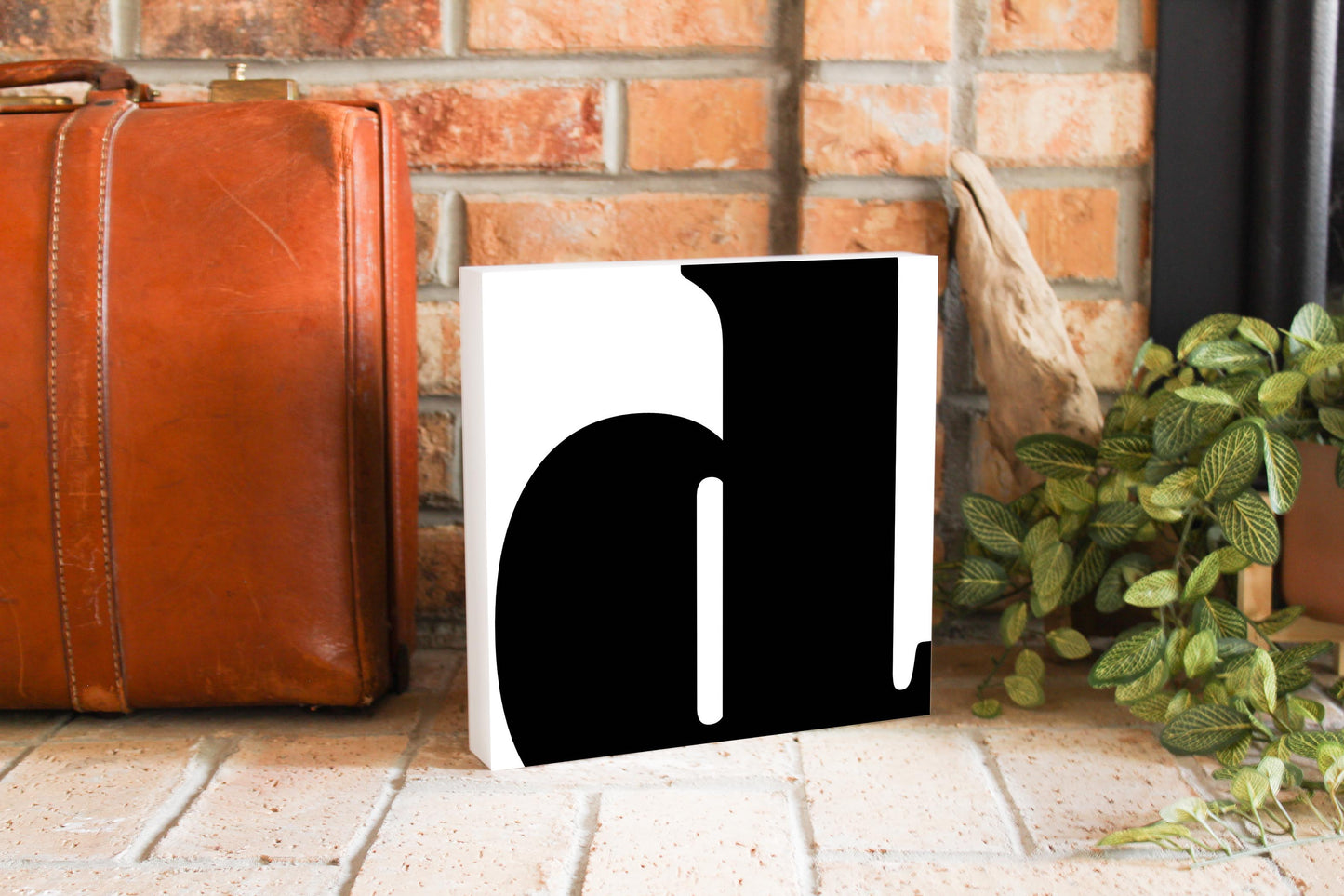 Fun Chunky Monogram D | Wood Block | Eaches | Min 2