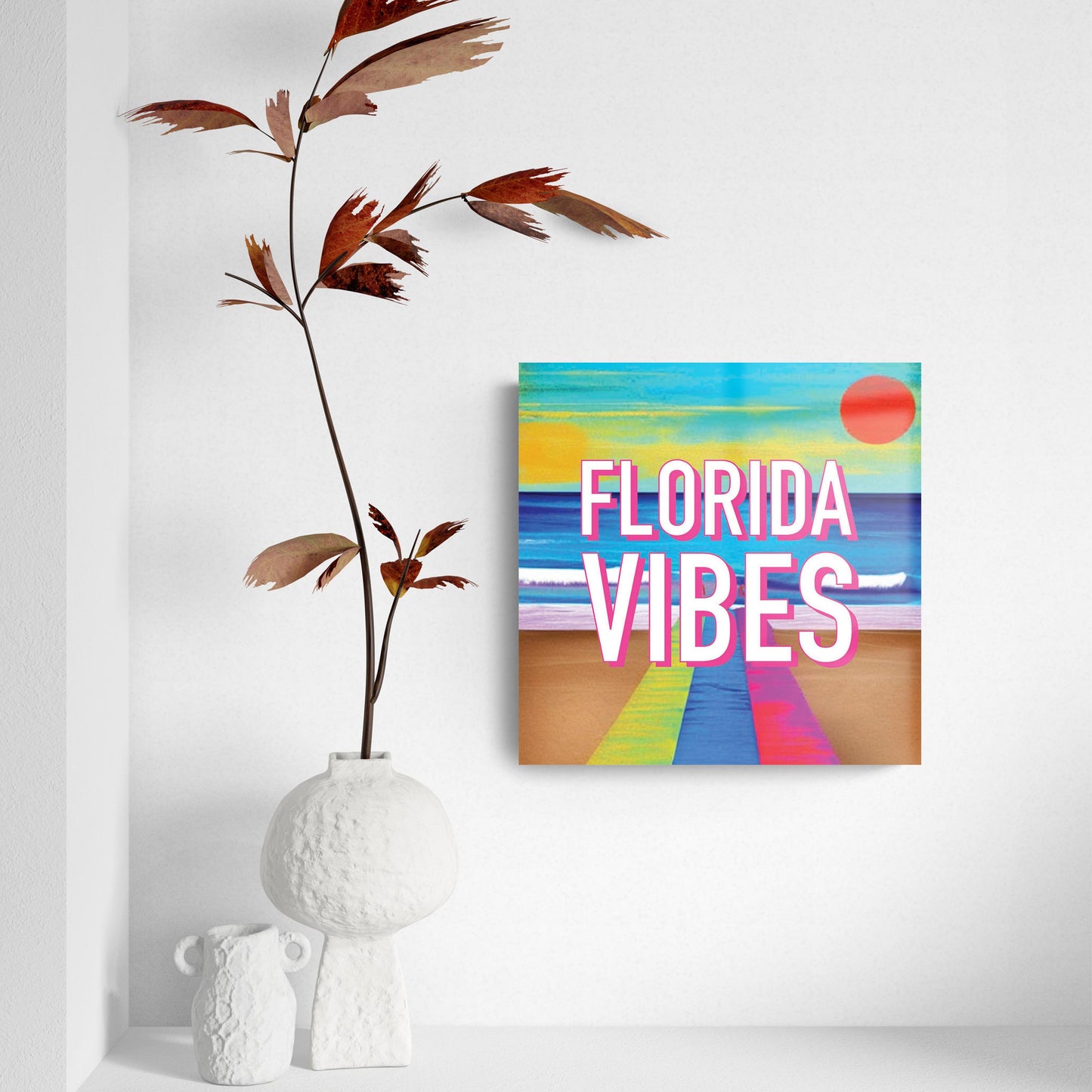 Florida Vibes | Hi-Def Glass Art | Eaches | Min 2