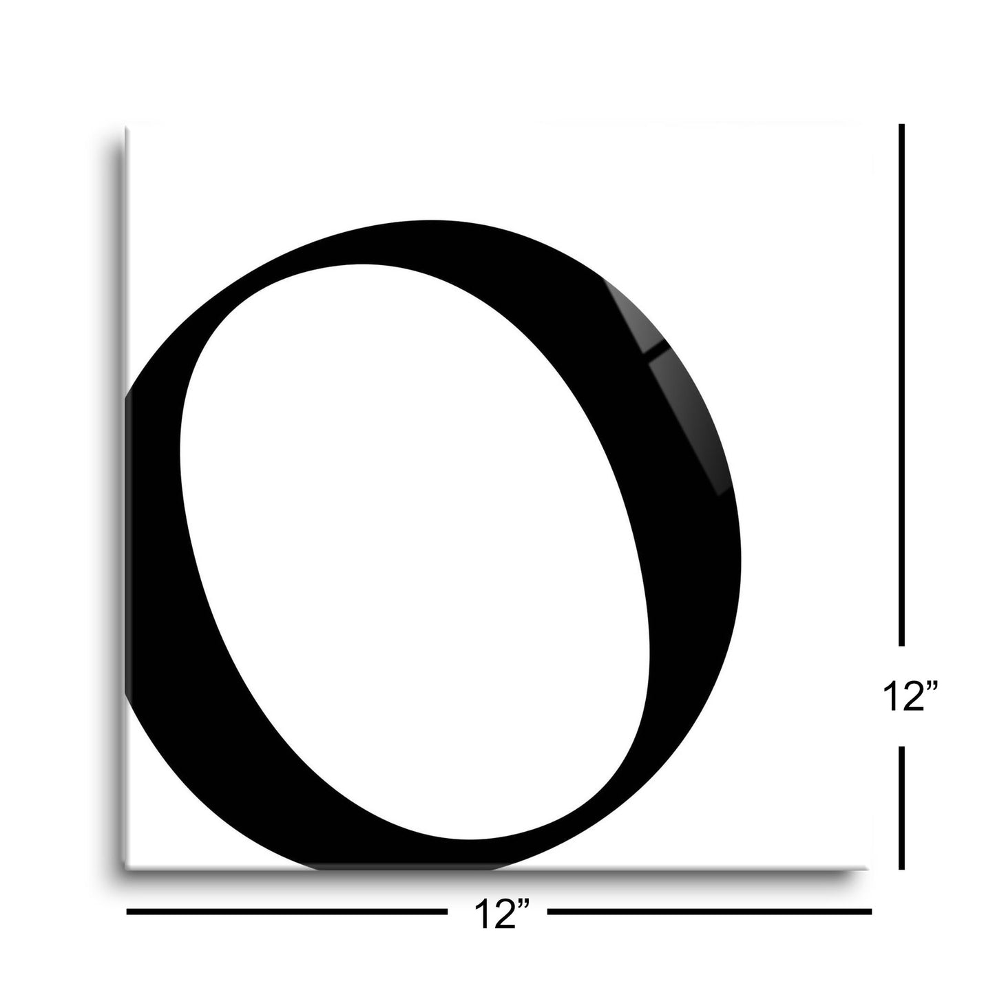 Minimal Monogram O | Hi-Def Glass Art | Eaches | Min 1