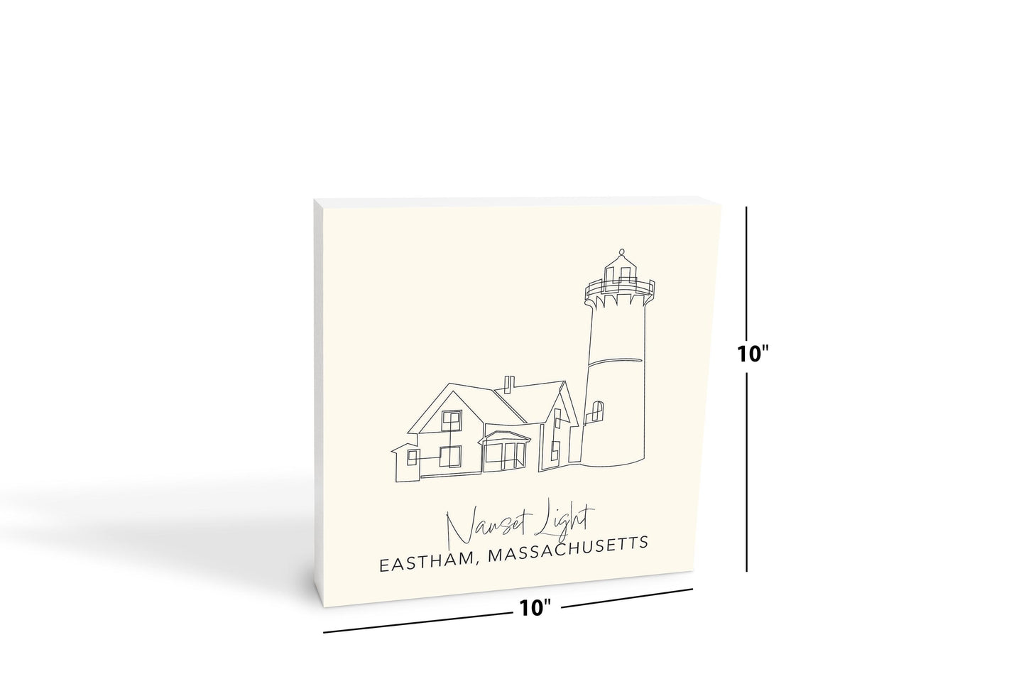 Cream Nauset Light | Wood Block | Eaches | Min 2
