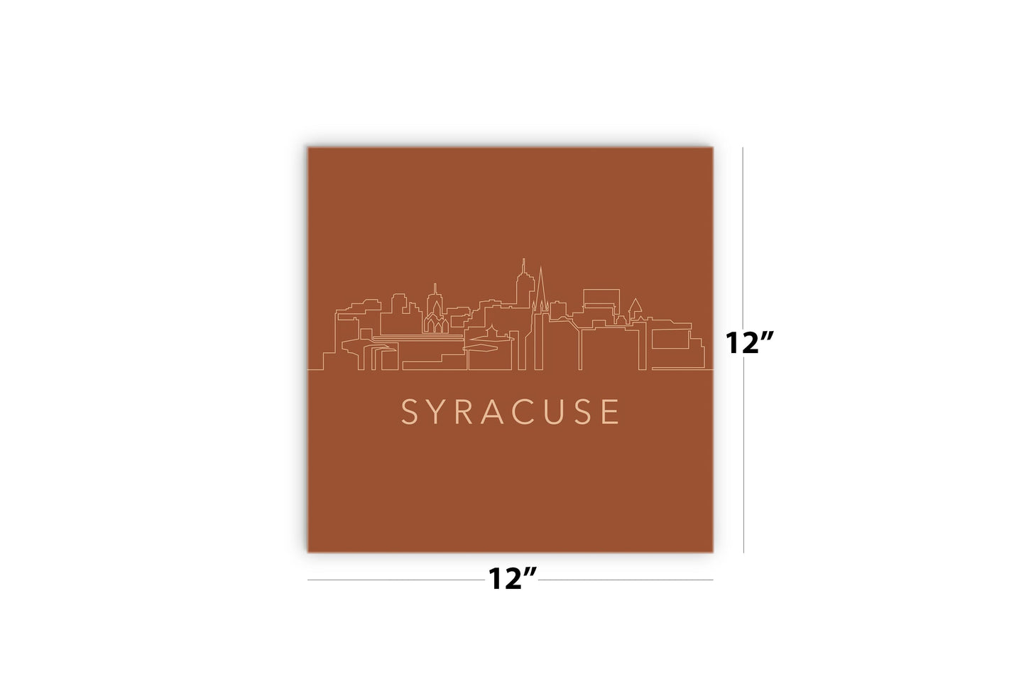 Modern Minimalist New York Syracuse Skyline | Wood Sign | Eaches | Min 2