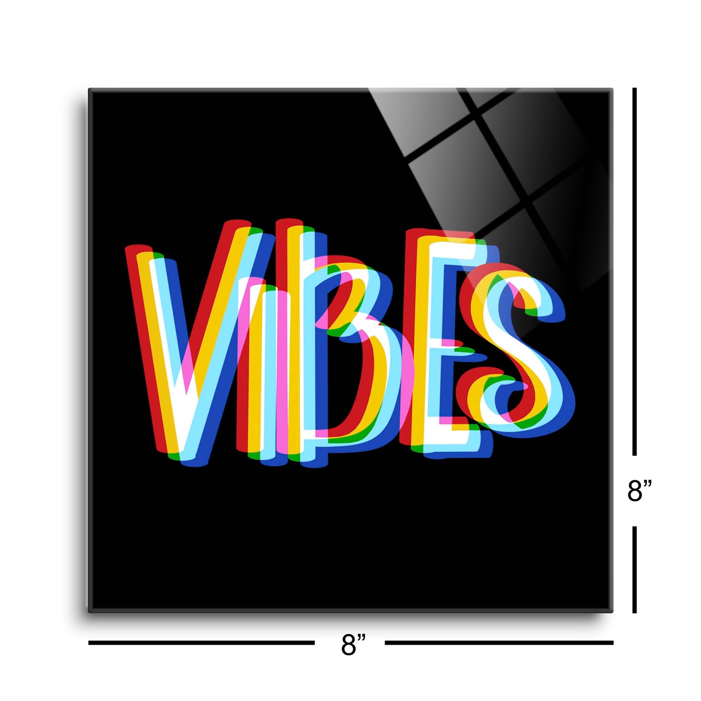 Funky Vibes Illusion In Black | Hi-Def Glass Art | Eaches | Min 2