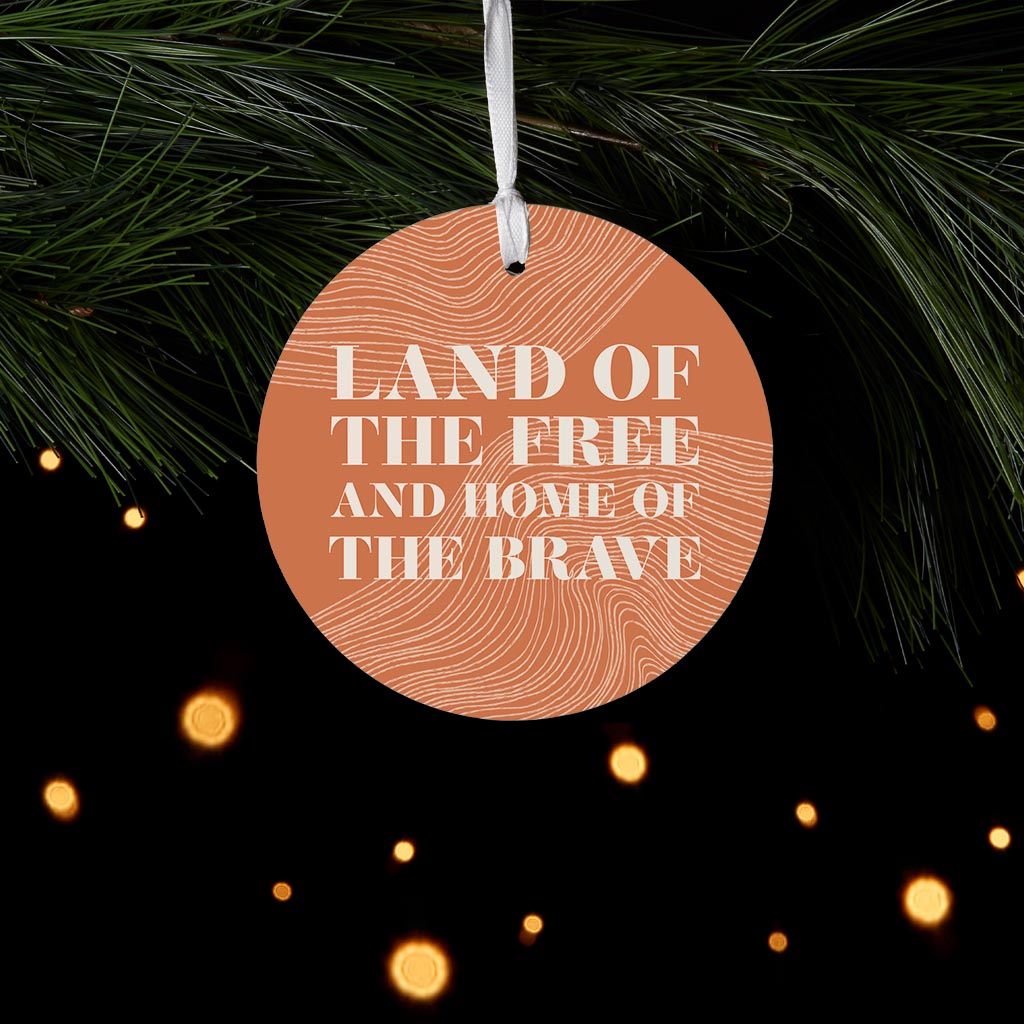 Modern Minimalist New York Free Brave| Wood Ornament | Eaches | Min 6