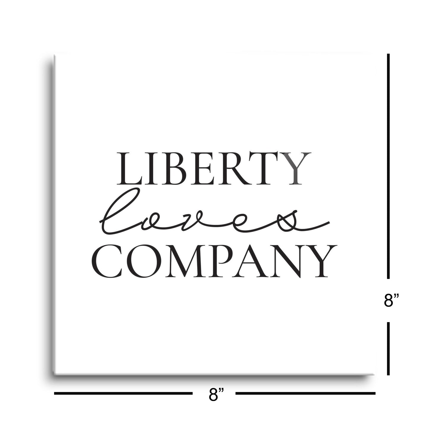 Minimalistic B&W Pennsylvania Liberty Quip | Hi-Def Glass Art | Eaches | Min 2
