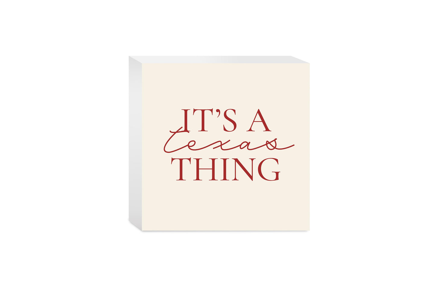 Modern Minimalist Texas It S A Texas Thing | Wood Block | Eaches | Min 4
