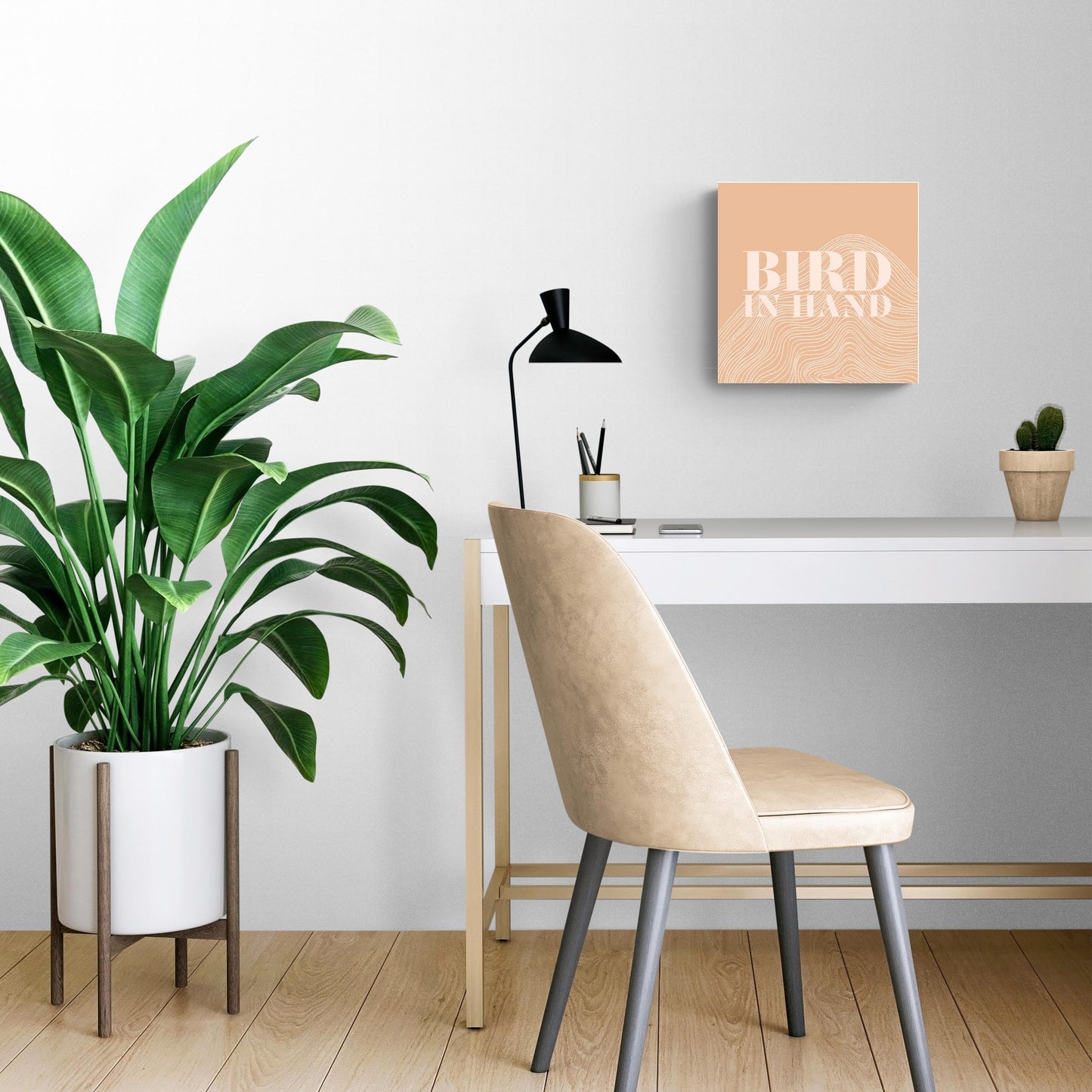 Modern Minimalist Pennsylvania Bird Quip | Wood Sign | Eaches | Min 2