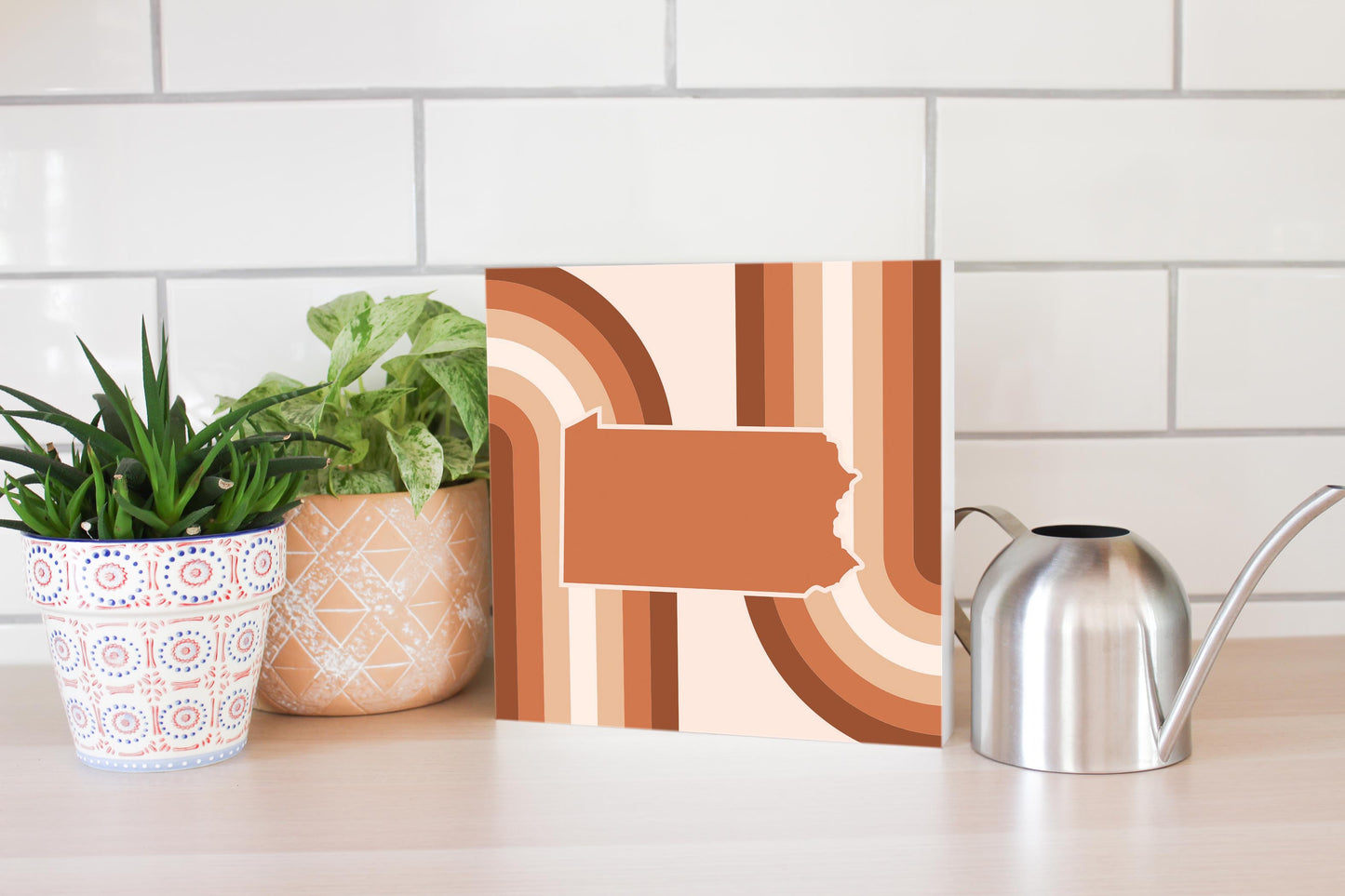 Modern Minimalist Pennsylvania State | Wood Block | Eaches | Min 2