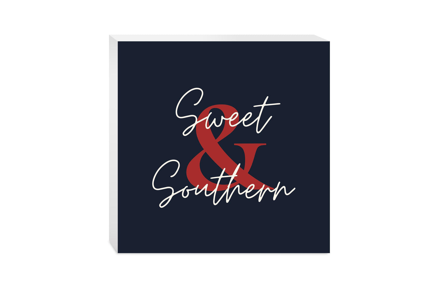Modern Minimalist Texas Colors Sweet Southern | Wood Block | Eaches | Min 2