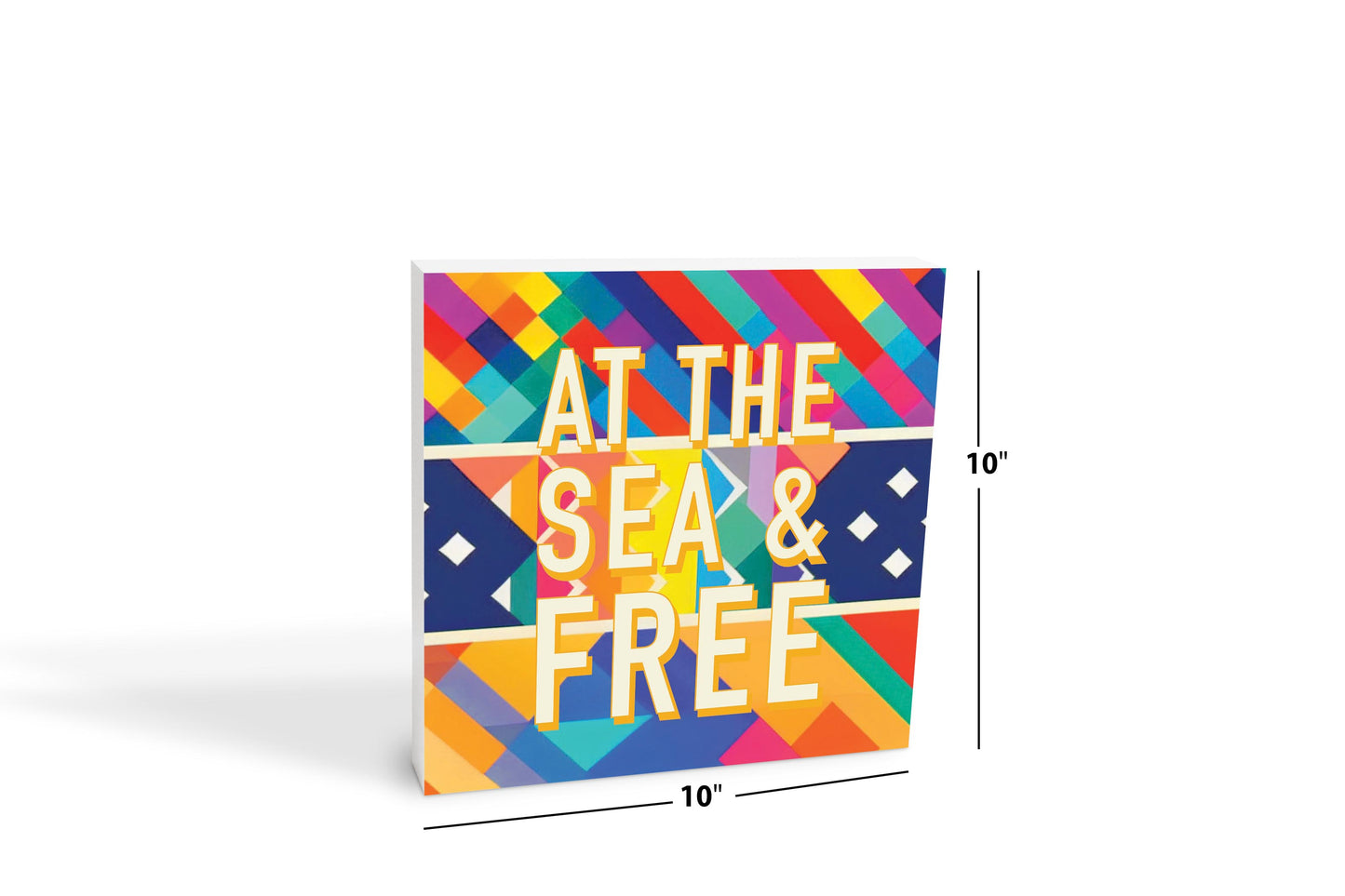 At The Sea Free | Wood Block | Eaches | Min 2
