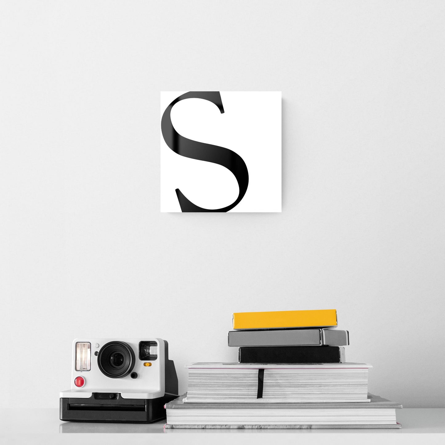 Minimal Monogram S | Hi-Def Glass Art | Eaches | Min 2