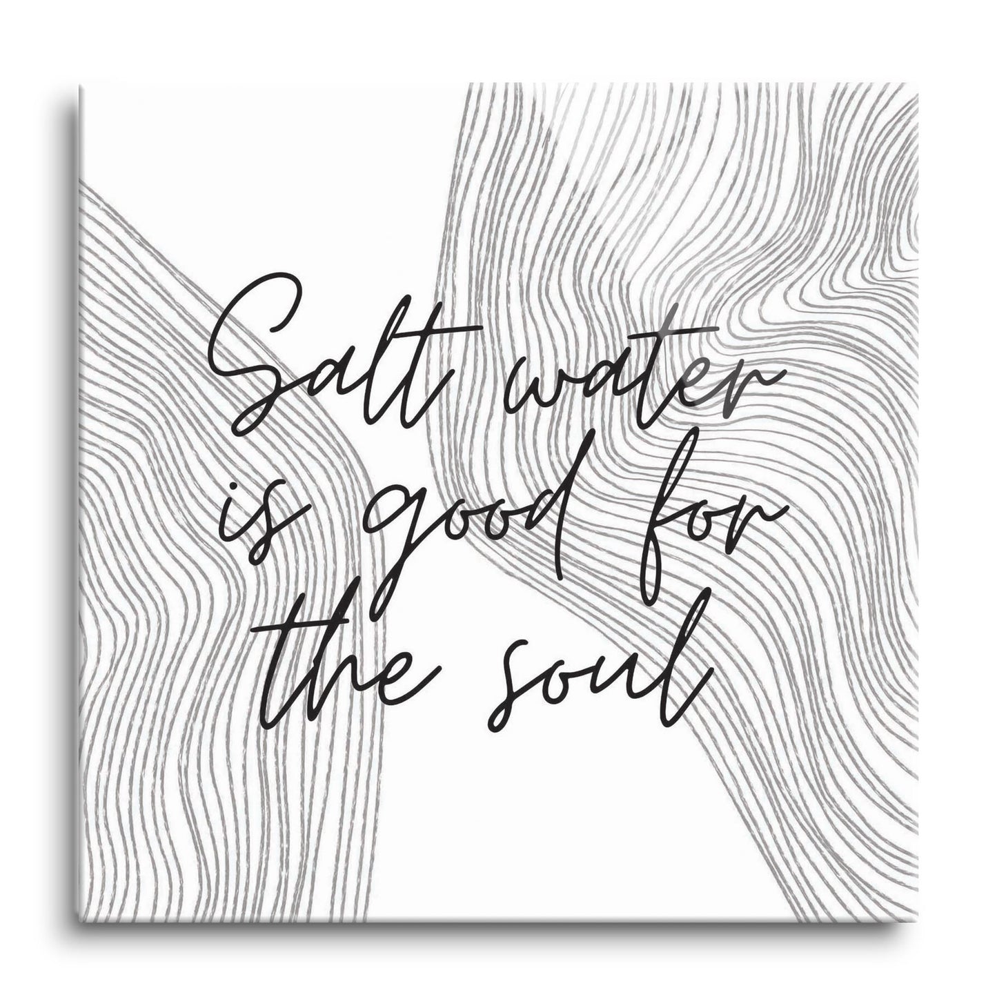Minimalistic B&W Cape Cod Salt Water | Hi-Def Glass Art | Eaches | Min 1