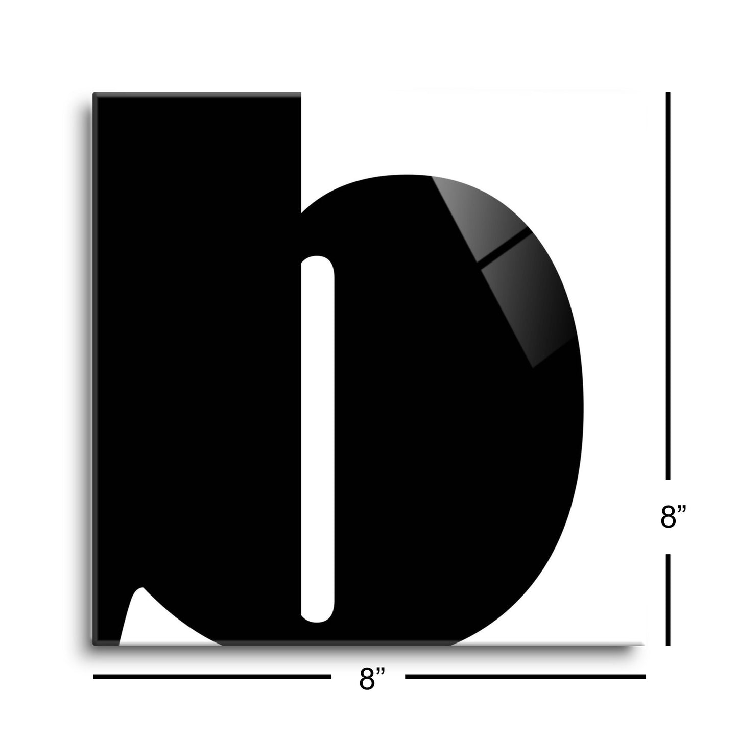 Fun Chunky Monogram B | Hi-Def Glass Art | Eaches | Min 2